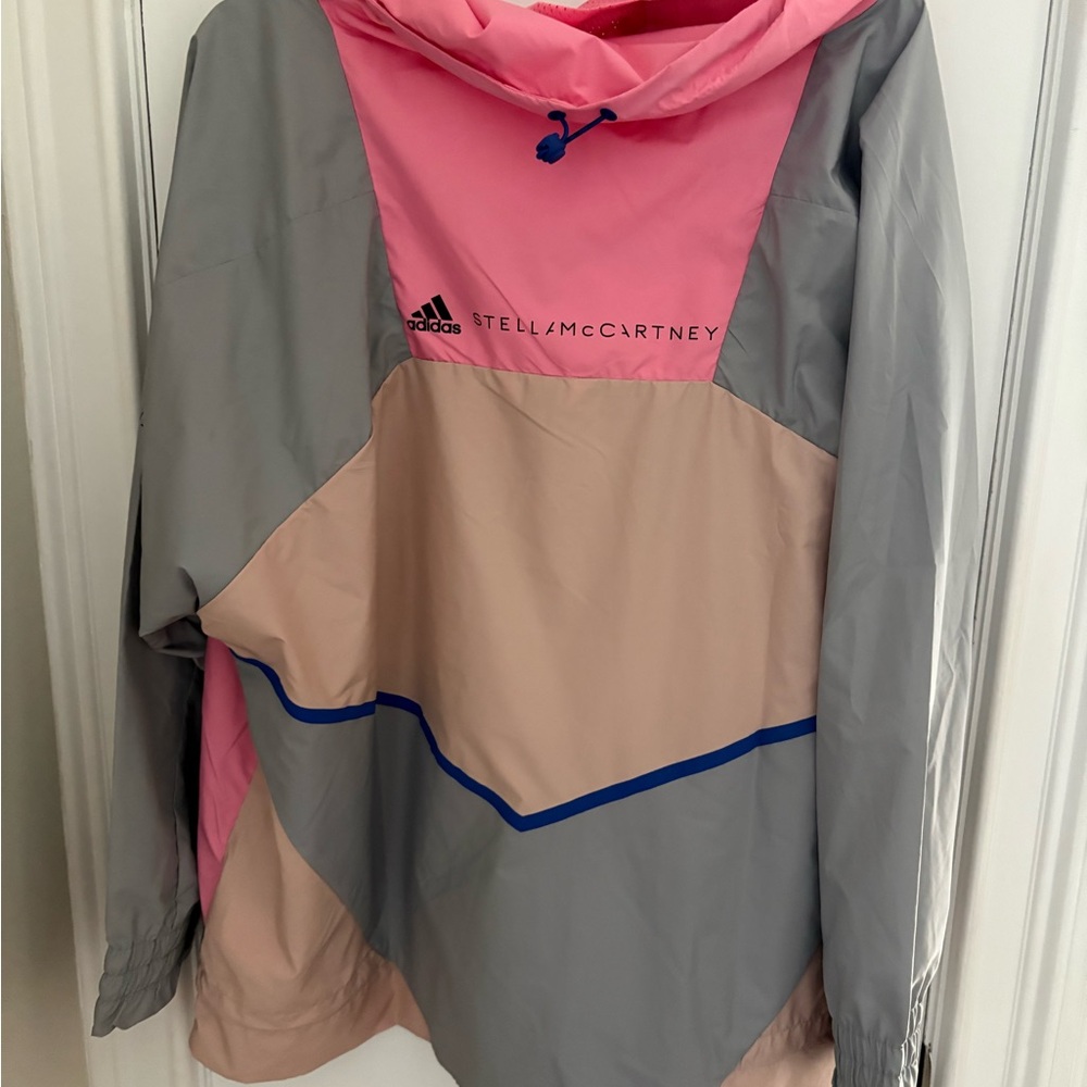Adidas Pink and Gray Ski Jacket with Chevron Design - Picture 5 of 12